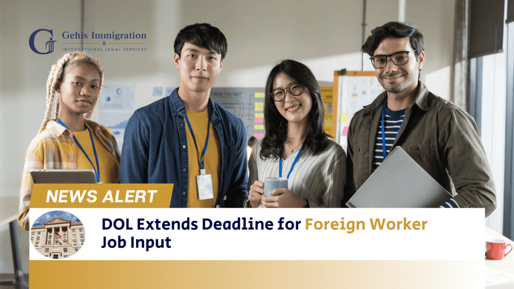 Deadline Extended regarding Foreign Workers for Job Input