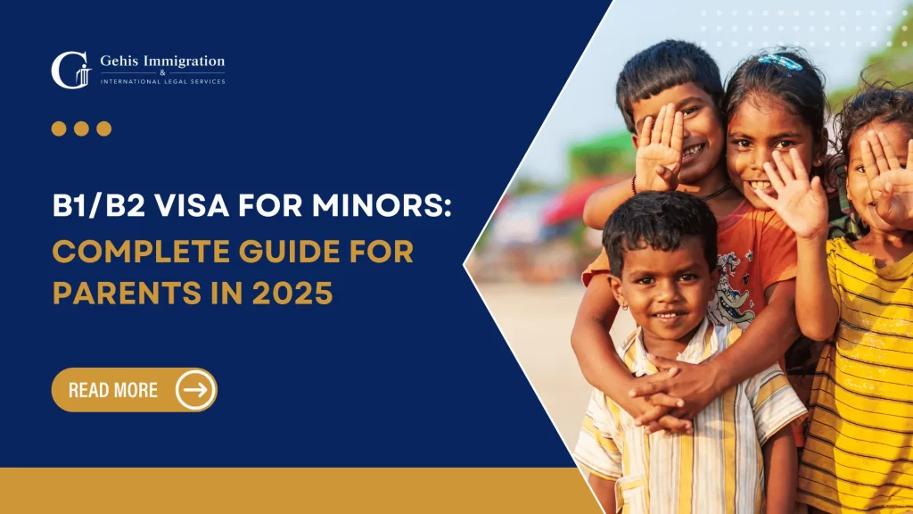 b1 b2 visa for minors